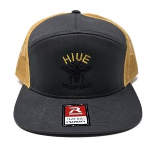 NEW Utah Hive Volleyball Snapback Trucker Hat Cap Gray Gold